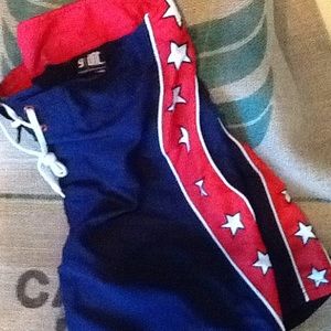 Giant Stars & Stripes Board Shorts. Size 34.